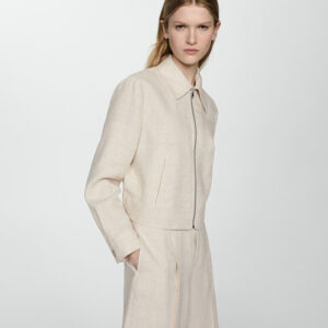 100% linen jacket with zip