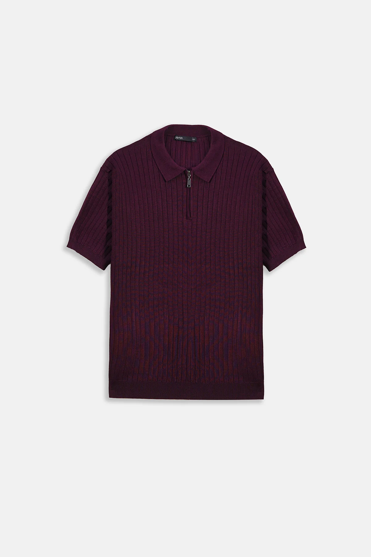 RIBBED ZIPPER POLO